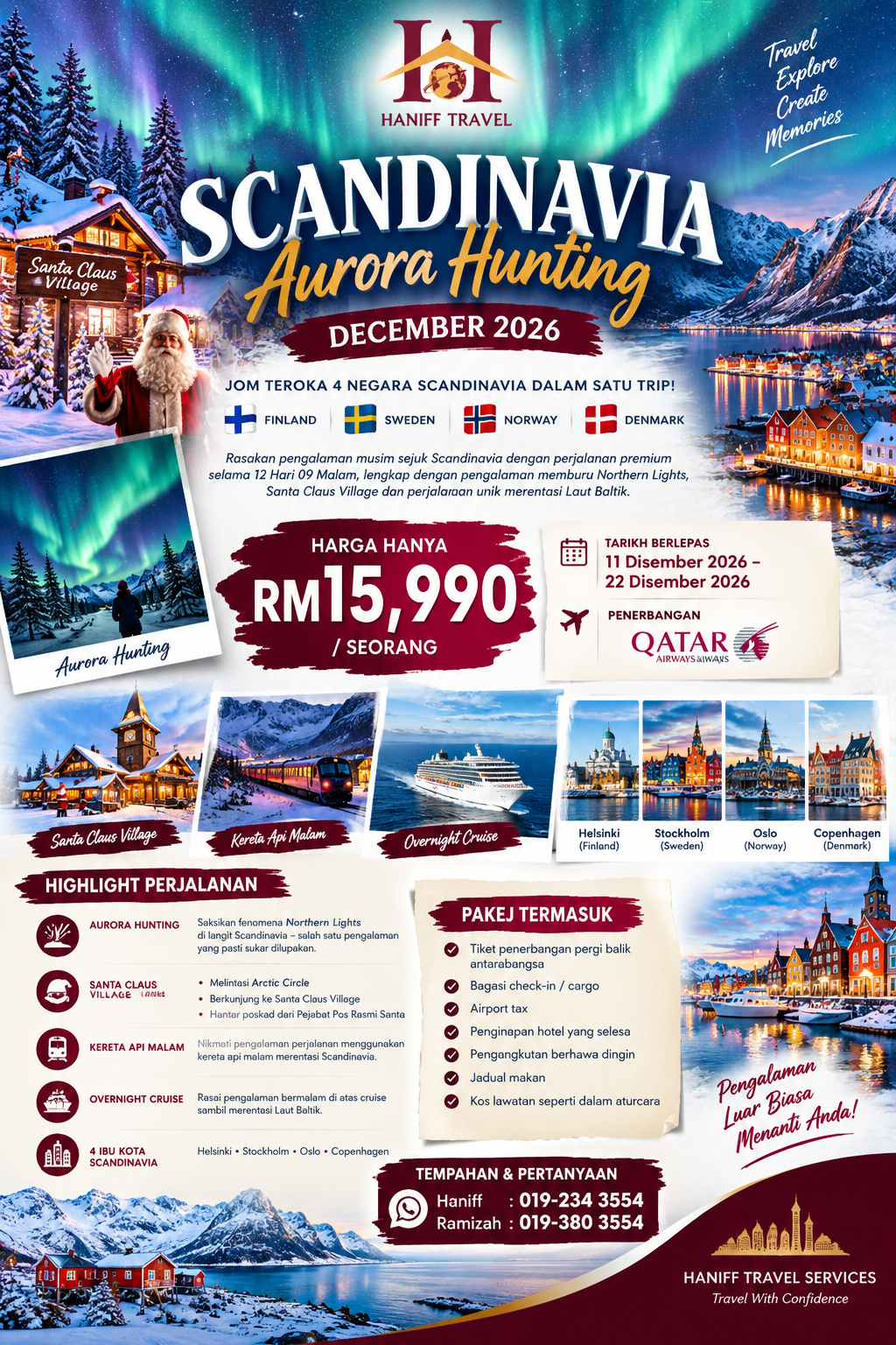 Poster Scandinavia Aurora Hunting